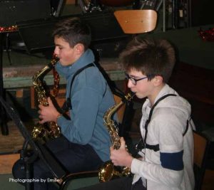 Au saxophone alto : Luc et Gabriel