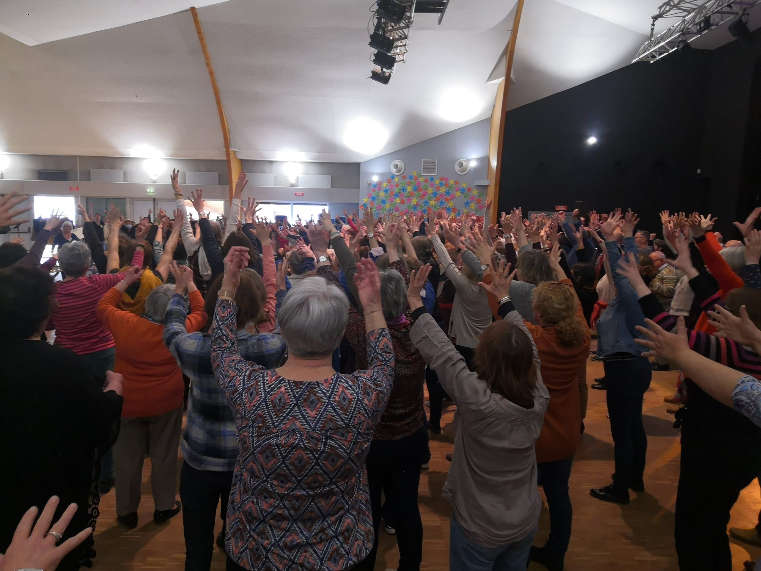 Grand choeur éphémère  à la Ferté St Aubin (45)