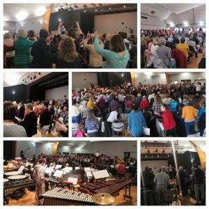 300 choristes en répétition